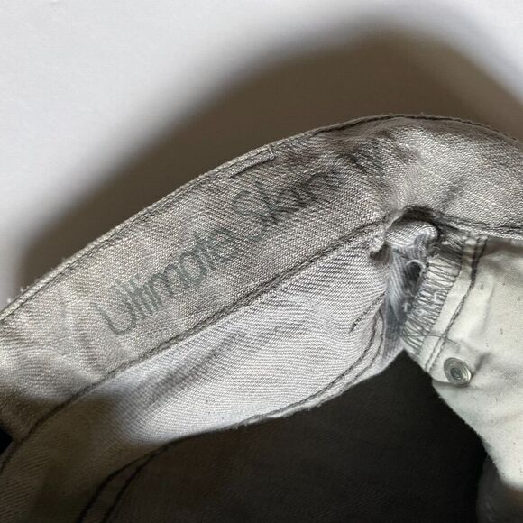 Vintage 90s Calvin Klein Denim Pants Light Wash High‎ Rise Jeans Size 27/4 - Picture 11 of 14